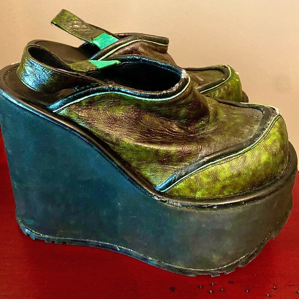 Authentic Luichiny Platform Slingback Wedge - image 1